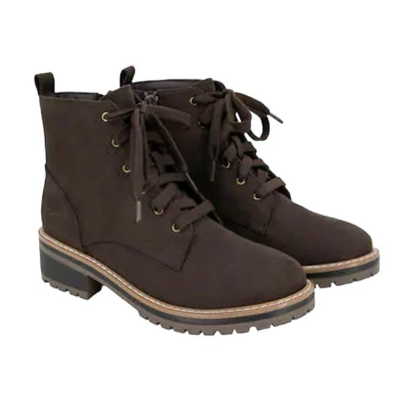 Kensie Lace Up Boot - Color Brown - Size 10 - Nwb
